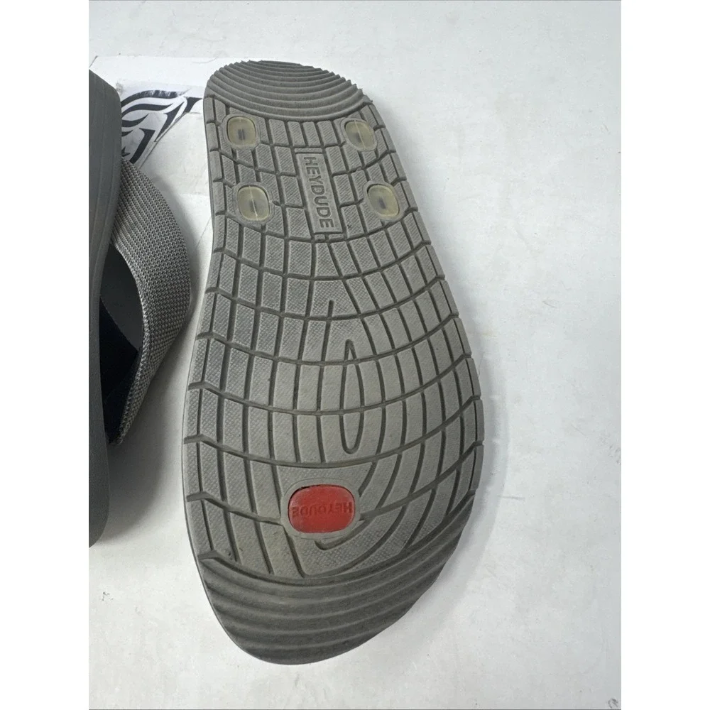 Hey Dude Milo Slip-on Thong Sandals‎ Grey 40125-030 Men's 9 Women's 11